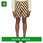 香港直邮Bode 短裤 男士 1h可退 Domino 黄色 黑色 MRS24BT017