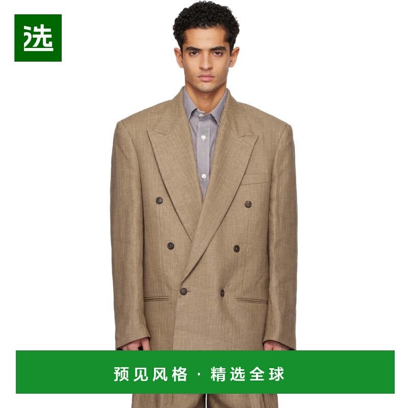 1h可退 香港直邮Hed Mayner 男士 棕色西装外套 HMMC15031AHC161,男装,商务正装西服,淘宝优惠券,粉丝福利购,淘宝优惠卷