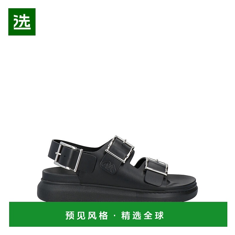 香港直邮mcqueen 亚历山大·麦昆 男士 凉鞋 black黑色 舒适时尚
