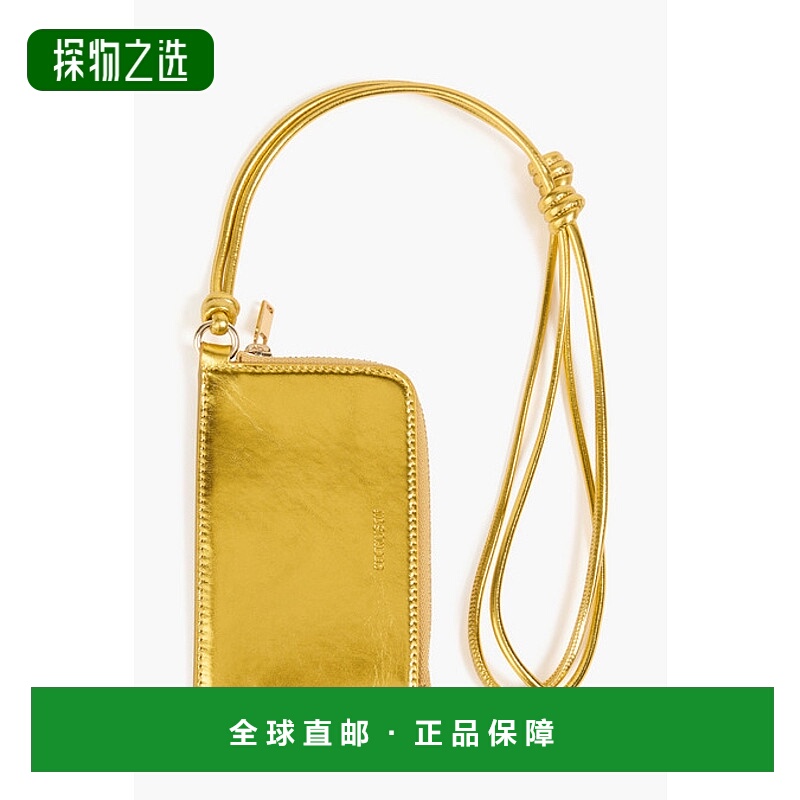 香港直邮Jil Sander 吉尔·桑达 女士 金属感皮革卡套 J07UI0004P