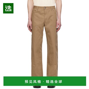 香港直邮GOLDEN GOOSE 男士 黄褐色贴饰长裤 GMP01942P001558