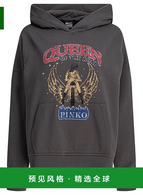 1h可退 香港直邮Pinko 品高 女士 连帽卫衣 104623A2DB grey灰色