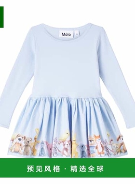 1h可退 香港直邮Molo 婴儿 Candi 印花棉混纺连衣裙童装