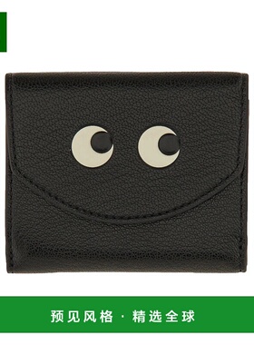 香港直邮ANYA HINDMARCH 女士钱包 195645BLACK CO 黑色 Eyes Por