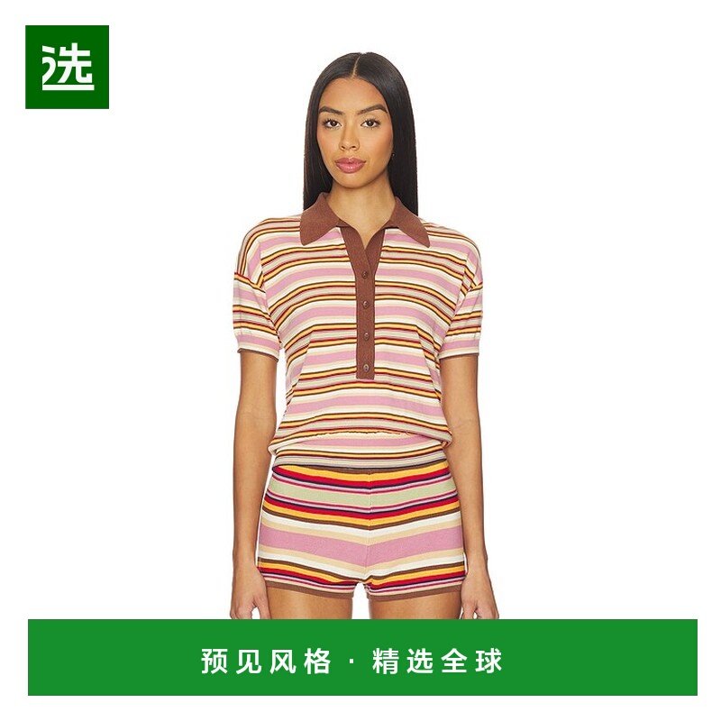 1h可退 香港直邮FAITHFULL THE BRAND 女士 褐色Polo衫 FFK416LDM,女装/女士精品,POLO衫,淘宝优惠券,粉丝福利购,淘宝优惠卷