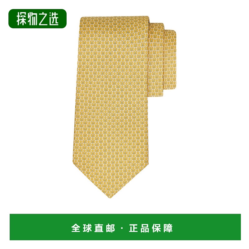 香港直邮Salvatore Ferragamo Gancini印花领带 351324菲拉格慕