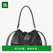 欧洲直邮FENDI 2025 Mamma 1h可退 Baguette 大号黑色纳帕皮革