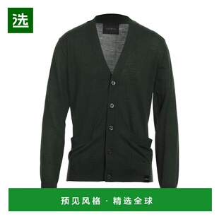 1h可退 【美国直邮】JOHN RICHMOND 男装开衫针织衫 50 美利奴羊5