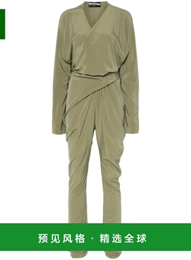 1h可退 香港直邮CORTANA 女士 SERP 真丝连衣裤 A4337OLIVEGREEN