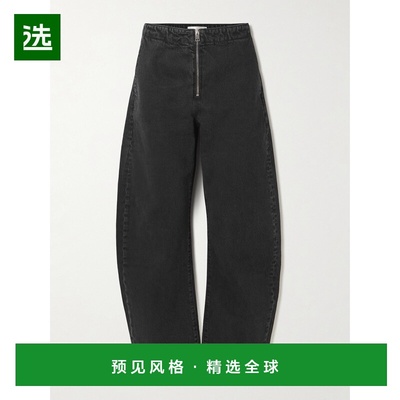 1h可退 Frame Denim 女士 barrel-leg 拉链高腰牛仔裤 20