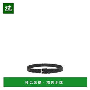 1h可退 欧洲直邮LOEWE罗意威植鞣牛皮革粗编织女王腰带皮带