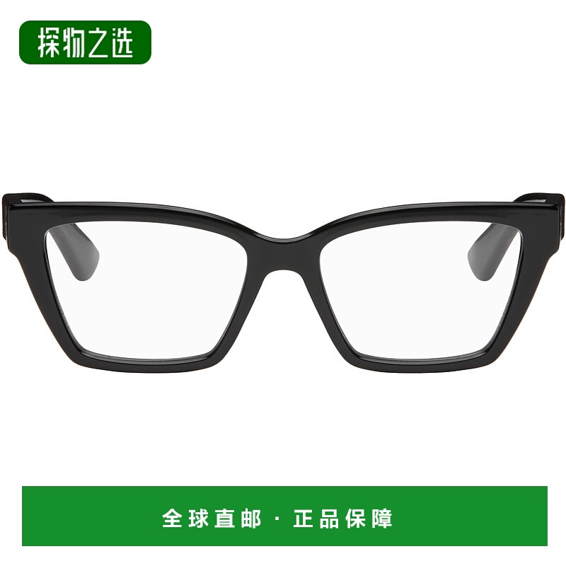 1h可退 香港直邮Gucci 古驰 女士 黑色 Minimal Cat Eye 眼镜 GG1