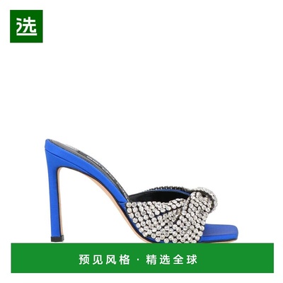 1h可退 香港直邮Sergio Rossi 塞乔·罗西 女士 凉鞋 blue蓝色 舒