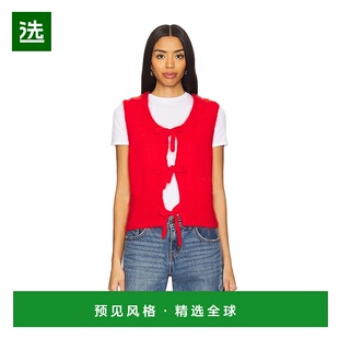 浅马海毛打结领细带背心 1h可退 女士 甘尼 K2344 香港直邮GANNI