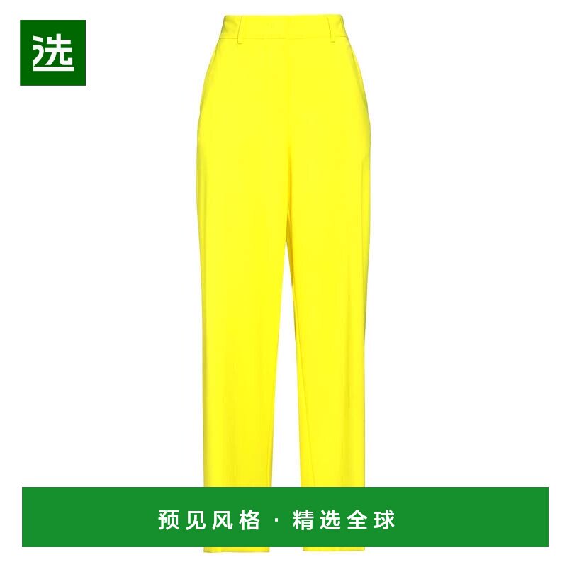1h可退 香港直邮Msgm 女士 休闲长裤 yellow黄色 舒适时尚裤子
