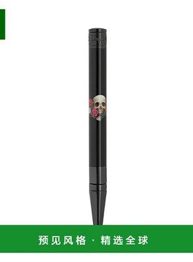 欧洲直邮S.T.Dupont都彭 男女通用黑色漆Memento Mori 圆珠笔