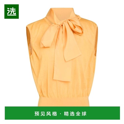 1h可退 香港直邮Fabiana Filippi 女士 无袖毛衣 yellow黄色 舒适