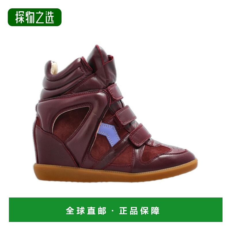 香港直邮Isabel Marant 圆头高帮休闲鞋 BK0010FAC2E09S厚底