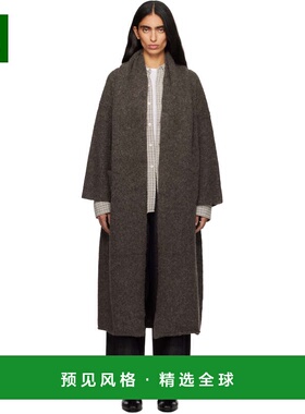 1h可退 香港直邮Lauren Manoogian 女士 灰色 Long Shawl 开衫 AW