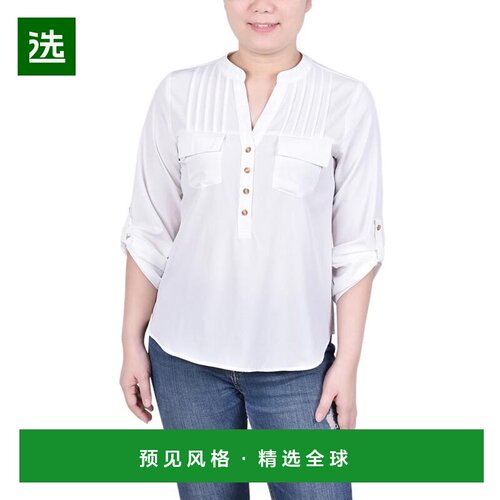 【美国直邮】ny collection 女士 衬衫