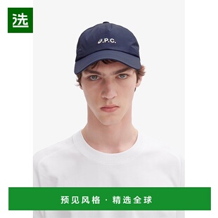 欧洲直邮APC 男女通用深海军蓝聚酯纤维帽子遮阳帽