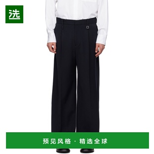 1h可退 香港直邮Wooyoungmi 吴阳米 男士 海军蓝 Folding Wide 长