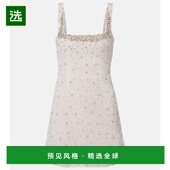 香港直邮Rachel Gilbert 女士 1h可退 珠片迷你连衣裙 white白色