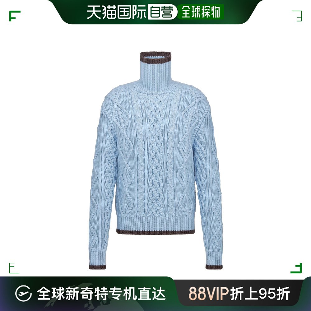 香港直邮Dior 羊毛和山羊绒针织毛衣 413M630AT732 男装 针织衫/毛衣 原图主图