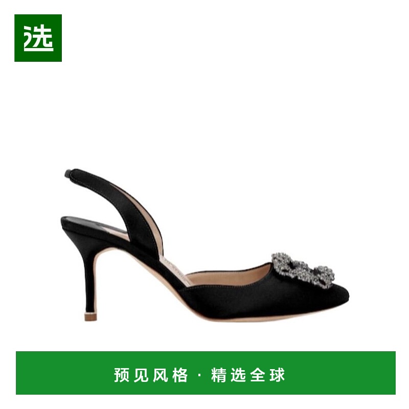 香港直邮Manolo Blahnik 黑色“HANGISLI”高跟鞋 73I-0C4004