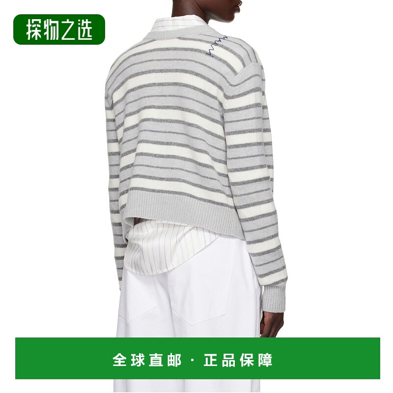 香港直邮Marni 条纹露背毛衣 GCMD0575Q0UFZ385羊绒针织