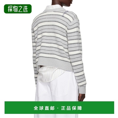 香港直邮Marni 条纹露背毛衣 GCMD0575Q0UFZ385羊绒针织