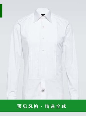 1h可退 香港直邮Tom Ford 汤姆·福特 男士 棉质薄纱衬衫 000998