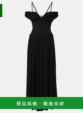 1h可退 香港直邮Simkhai 女士 Amarantha 露肩垂褶针织长款连衣裙