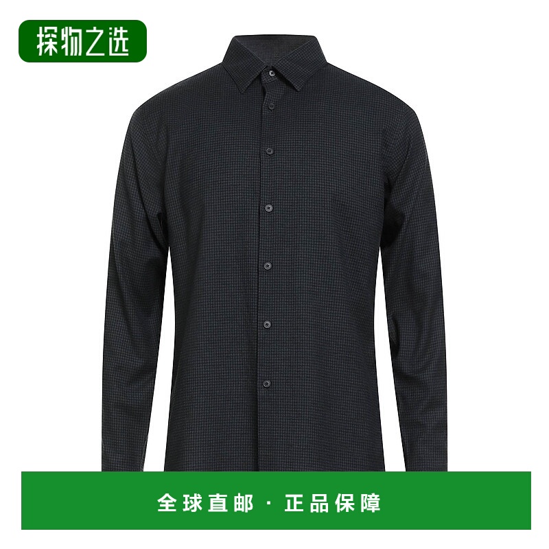香港直邮THEORY 希尔瑞 男士 格纹衬衫 green绿色 舒适时尚