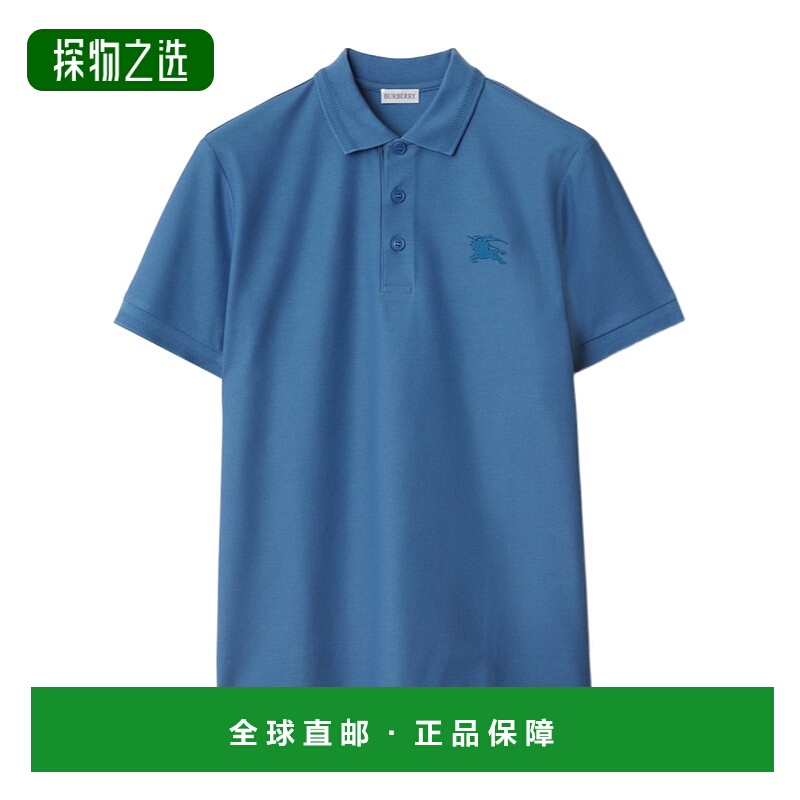 1h可退 香港直邮BURBERRY 男士T恤 81080951 SS2025 蓝色 棉质 Po
