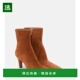 绒面革短靴 1h可退 brown棕色 女士 Belle 香港直邮Paris Texas