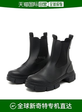 韩国直邮GANNI休闲鞋男女款黑色中长款加厚皮质防水透气S2174099
