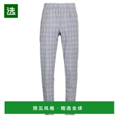 舒适时尚 1h可退 斜纹棉布裤 blue蓝色 香港直邮Incotex 男士