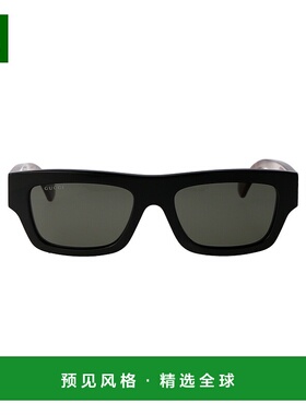 1h可退 香港直邮Gucci 古驰 男士 徽标太阳镜 GG1301S black黑色