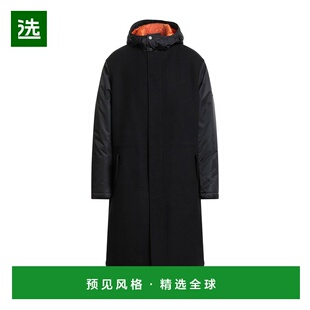 1h可退 香港直邮Armani Exchange 男士 大衣 black黑色 舒适时尚