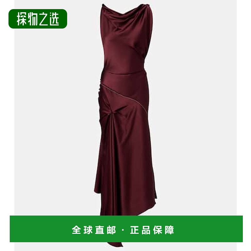 香港直邮VICTORIA BECKHAM 维多利亚·贝克汉姆 女士 不对称垂褶