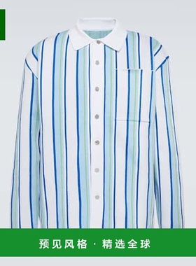 1h可退 香港直邮Jacquemus 男士 La Chemise Maille Polo 条纹衬