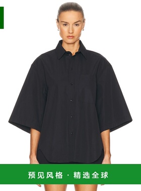 1h可退 香港直邮wardrobenyc 女士 短袖衬衫 W1116S25CO black黑