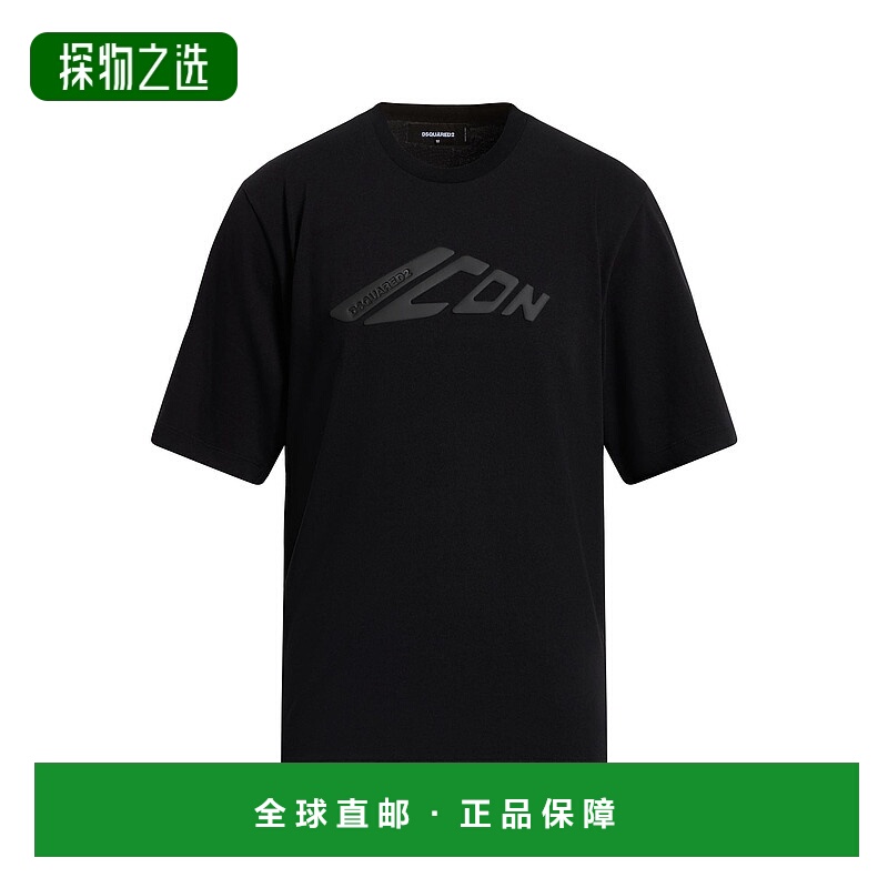 香港直邮Dsquared2 二次方 男士 T恤 black黑色 舒适时尚