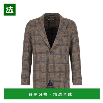 1h可退 香港直邮Circolo 1901 男士 刺绣弹力棉质西装外套 CN5038