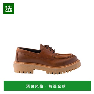 香港直邮Prada 1E802N070FG045普拉达厚底 系带乐福鞋