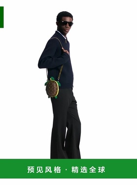 1h可退 欧洲直邮LV路易威登 男士棕色/绿色帆布老花图案乌龟造型