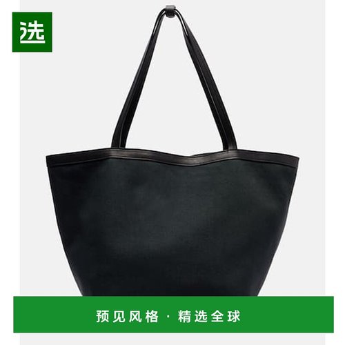 1h可退 香港直邮The Row 女士 Park Three 缝线双面帆布手提包