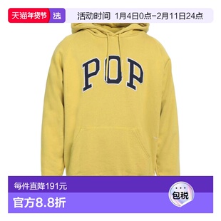 1h可退 香港直邮POP TRADING COMPANY 男士 连帽卫衣 green绿色