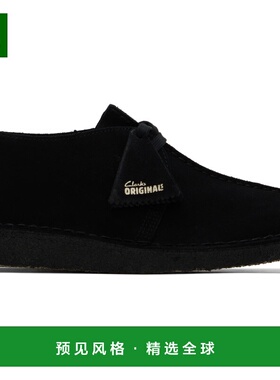 1h可退 香港直邮Clarks Originals 男士 黑色 Desert Trek 德比鞋
